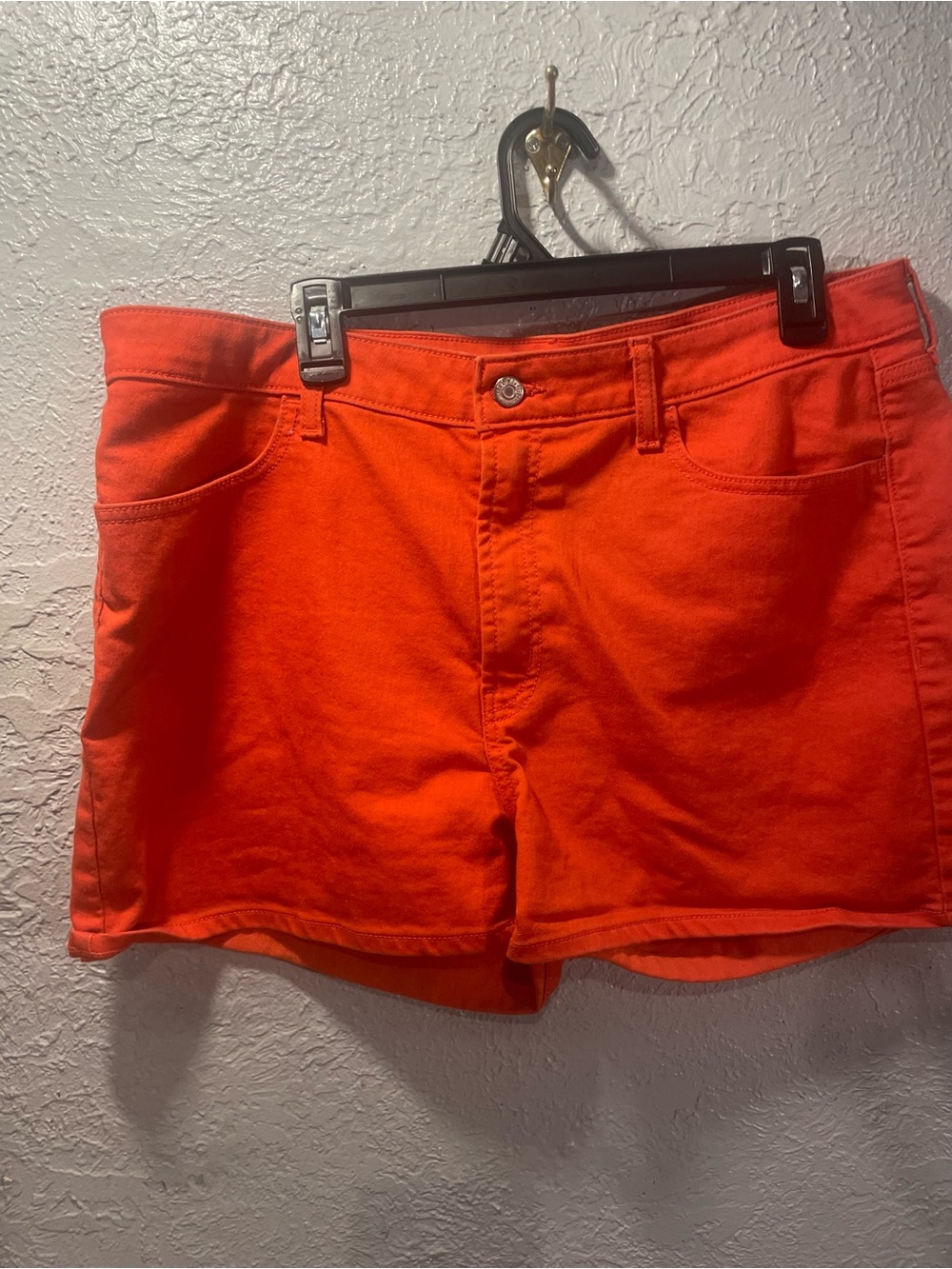 Old Navy High-Rise Shorts in Bright Orange